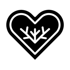 Heart Vector Glyph Icon Design