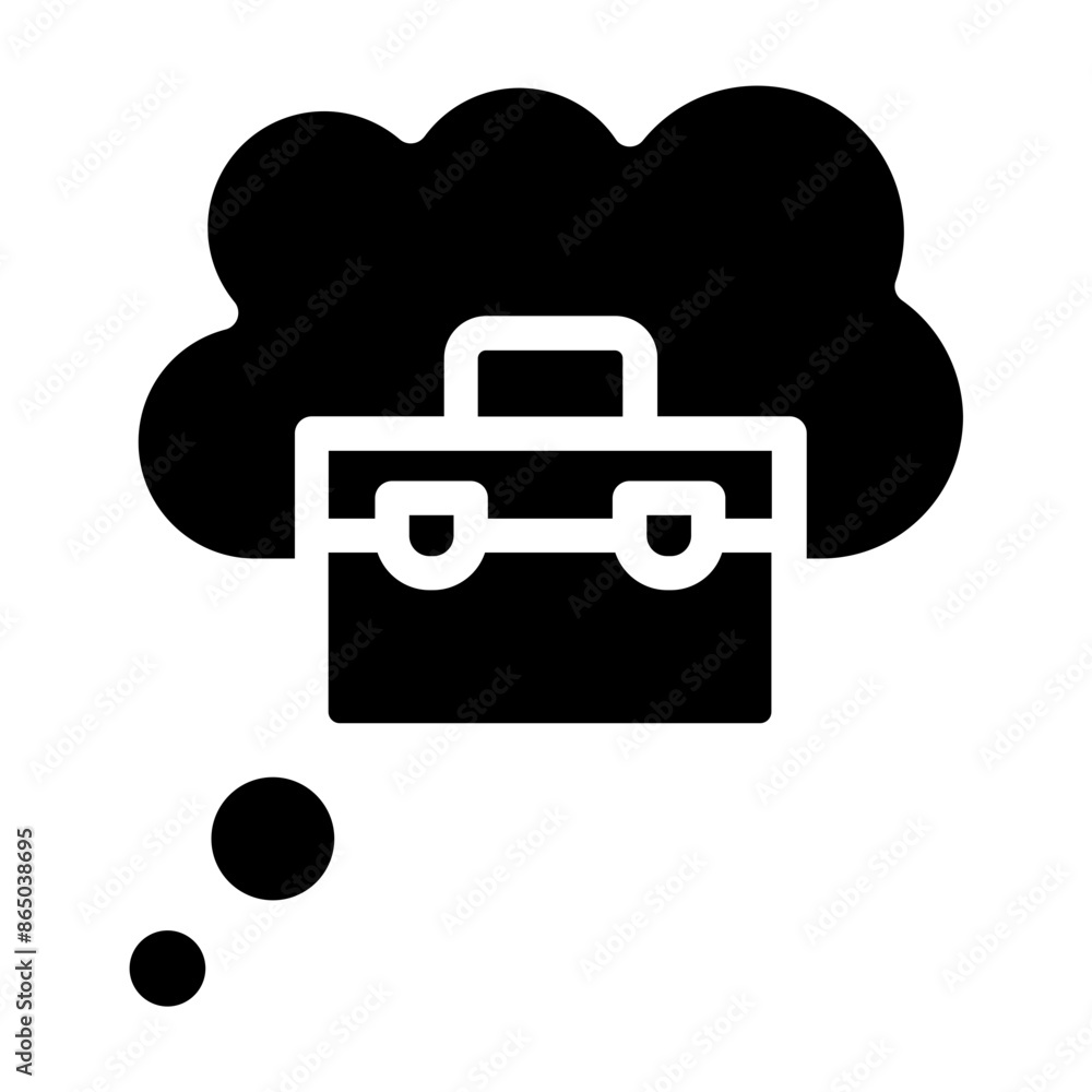 Sticker cloud icon