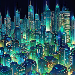 City Skyline at Night