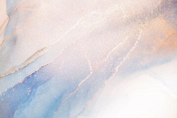 Abstract Ink Swirls in Pastel Hues