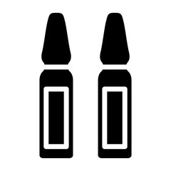 Ampoule Vector Glyph Icon Design