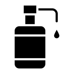 Antiseptic Vector Glyph Icon Design