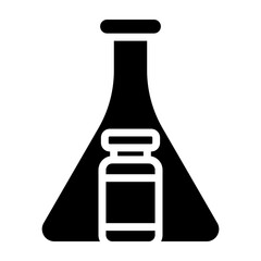 Pharmaceutical Vector Glyph Icon Design