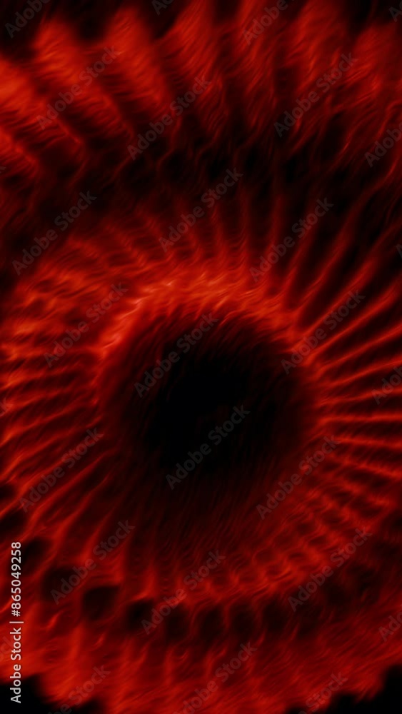 Poster abstract round spinning shape with blades isolated on a black background. motion. rotating complex f