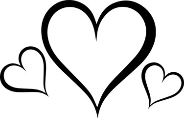 Black heart graphic
