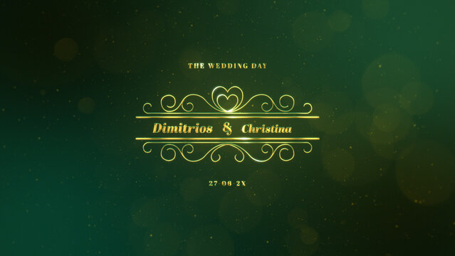 Cinematic Wedding Title