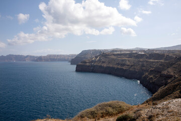 Santorini - Greece - May 17, 2024: Landscape near Heart of Santorini, Santorini, Cycladic Islands, Greece.