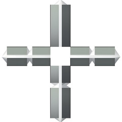 Gray Cross Illustration