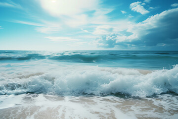 Obraz premium waves on the beach