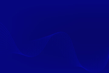 Abstract vector modern background with blue wavy lines and particles. Technology backdrop.
