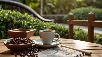 a warm cup of coffee