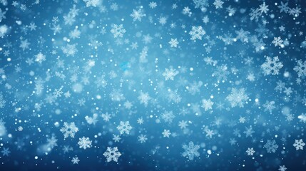 Obraz premium Winter Wonderland: Falling Snowflakes