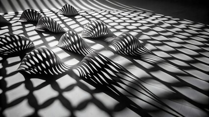 Black and White Abstract Shadows. Perfect for: Art galleries, design projects