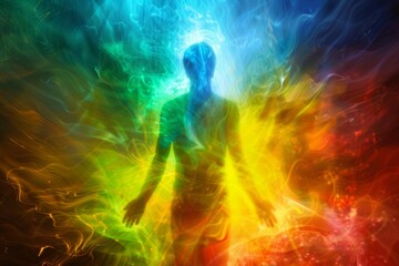 human's mental positive energy concept