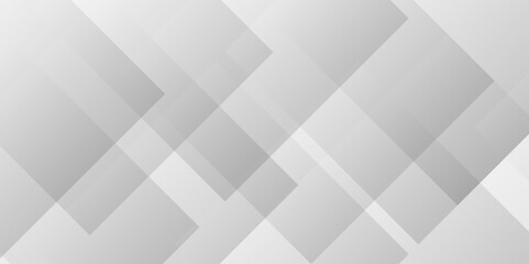 Obraz premium Abstract minimal geometric gray light background design. Modern Abstract gray background design with layers of textured white transparent material in triangle and squares shapes. Technology concept.