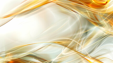 abstract white gold background illustration,generative ai