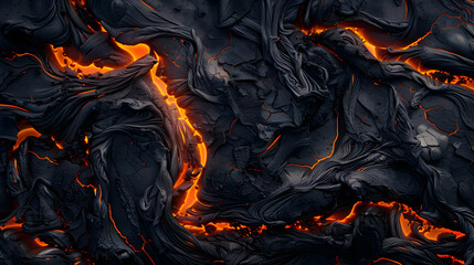 Obraz premium abstract lava fire texture fiery cracks and glowing textures mimicking hot coals dramatic volcanic background,generative ai