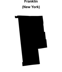 Franklin County (New York) blank outline map