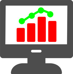 Finance Graph Vector Icon