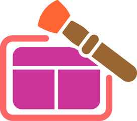 Blushon Brush Vector Icon