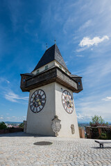 Fototapeta premium Clock Tower in Graz, Austria