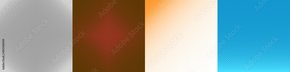 Poster abstract halftone pattern collection