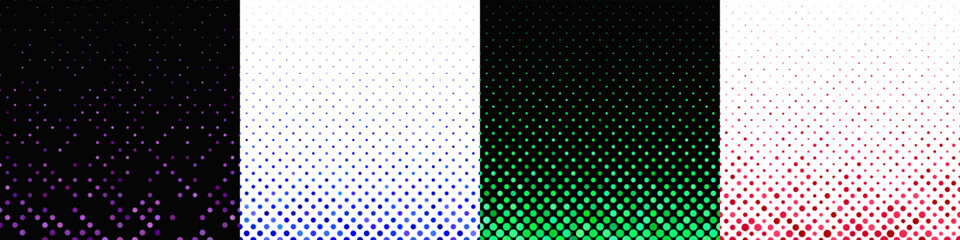 Abstract geometrical dot pattern collection