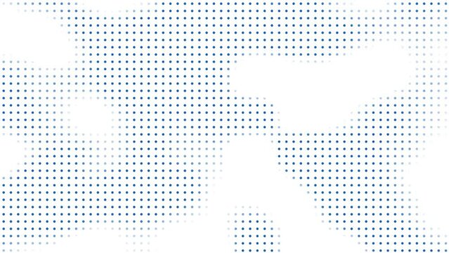 Abstract technology corporate background blue digital dots and grid looping texture