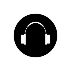 Headphone icon vector. earbuds illustration sign. music symbol. audio logo.