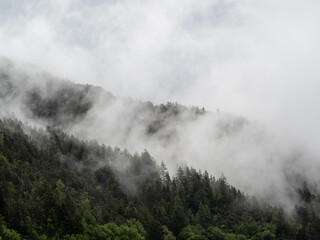 Landscape in Villnoess Valley in South Tyrol
