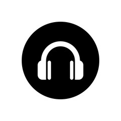 Headphone icon vector. earbuds illustration sign. music symbol. audio logo.