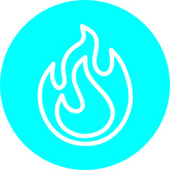 Fototapeta premium Fire Vector Icon