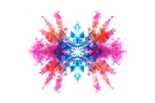 kaleidoscopic kaleidoscope of colors with the explosive burst of colored powder.