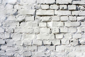 Fototapeta premium Photo of background with white brick wall