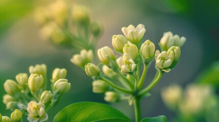 Flower buds in close proximity