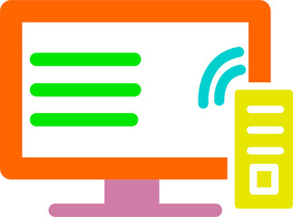 Obraz premium TV Vector Icon