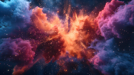 Fototapeta premium Explosión de colores