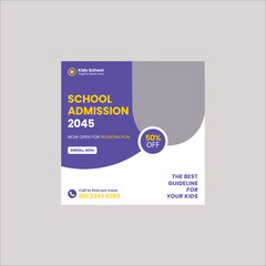 school social media post template