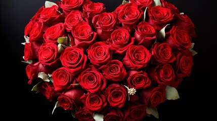 bouquet of red roses
