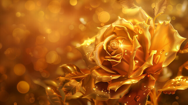 gold floral wallpaper