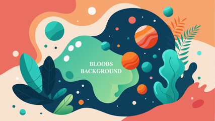 Bloobs dot background colorfull for your presentation background or wall art etc