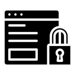 website lock glyph 