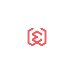 E W monogram logo. E & W logo.