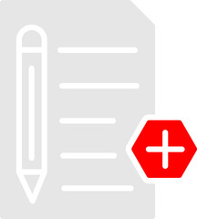 Obraz premium Medical Documents Vector Icon