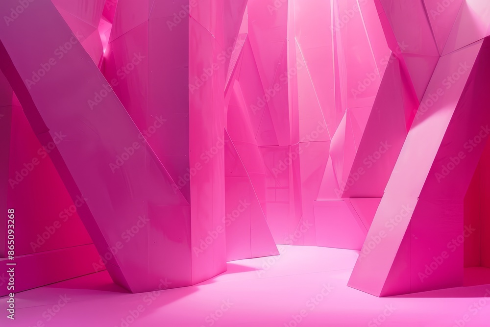 Poster a vibrant pink abstract background filled with a multitude of intersecting and overlapping lines, a 