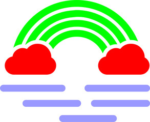 Rainbow Vector Icon