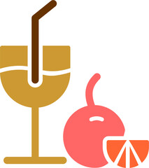 Orange Juice Vector Icon