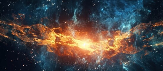 Cosmic Fire and Ice: A Stellar Collision