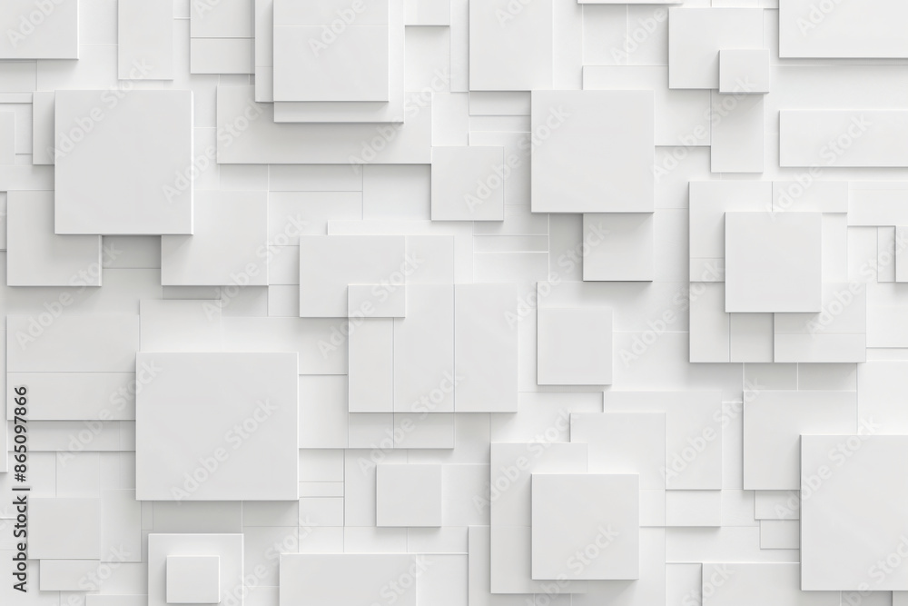 Poster abstract white background with squares of different sizes and shapes. background for design, cover o