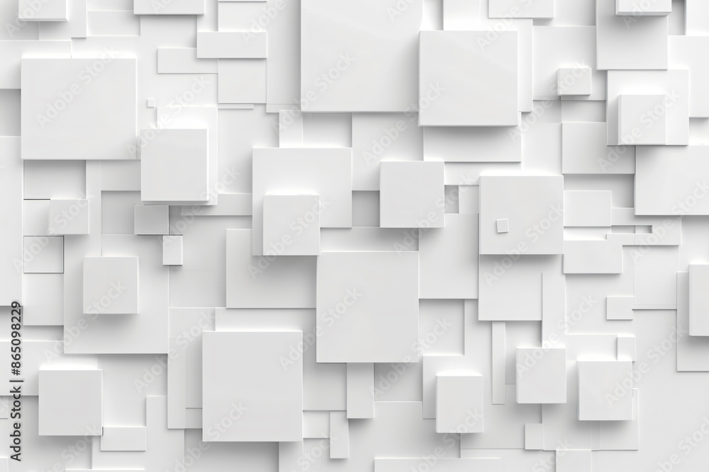 Poster abstract white background with squares of different sizes and shapes. background for design, cover o